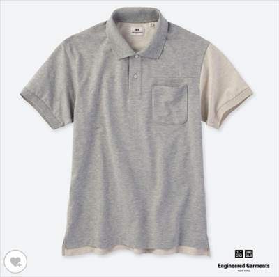 UNIQLO and Engineered Garmentsのドライカノコカラーブロックポロシャツ