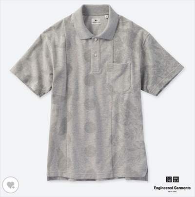UNIQLO and Engineered Garmentsのカノコプリントポロシャツ