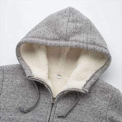 年 ユニクロのボアスウェットパーカ 極上のふわふわモコモコで暖かい ろんぶり