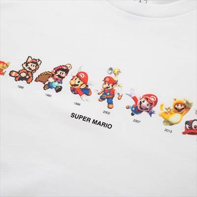 年 ユニクロ マリオのコラボtシャツとステテコ 8ビットから3dまで七変化 ろんぶり