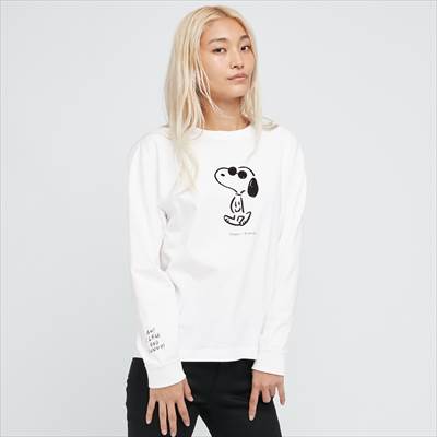 ユニクロ×ピーナッツ × 長場雄 クルーネックシャツ(長袖)
