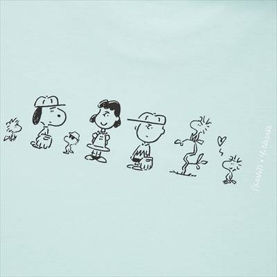 ユニクロのピーナッツ × 長場雄 UT グラフィックTシャツ(半袖・ボクシーフィット)