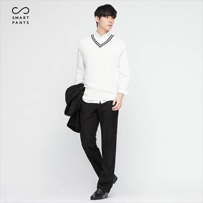 21 ユニクロのスマートスリムフィットパンツ オンオフ使えてシルエットもきれい ろんぶり