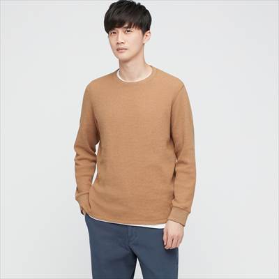 ユニクロのワッフルクルーネックtシャツ 長袖 はオシャレでふわっと 軽さと表情のあるデザイン ろんぶり ユニクロのワッフルクルーネックtシャツ 長袖 はオシャレでふわっと 軽さと表情のあるデザイン ろんぶり