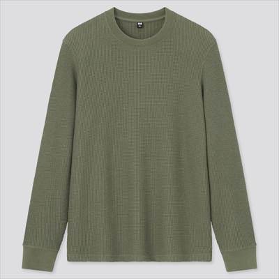 ユニクロのワッフルクルーネックtシャツ 長袖 はオシャレでふわっと 軽さと表情のあるデザイン ろんぶり ユニクロのワッフルクルーネックtシャツ 長袖 はオシャレでふわっと 軽さと表情のあるデザイン ろんぶり