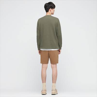 ユニクロのワッフルクルーネックtシャツ 長袖 はオシャレでふわっと 軽さと表情のあるデザイン ろんぶり