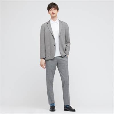 21 ユニクロのコンフォートジャケットはオンオフok ふわっとサラッと柔らかい ろんぶり