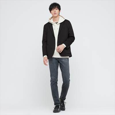 21 ユニクロのコンフォートジャケットはオンオフok ふわっとサラッと柔らかい ろんぶり