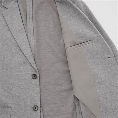 21 ユニクロのコンフォートジャケットはオンオフok ふわっとサラッと柔らかい ろんぶり