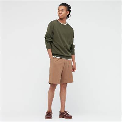 綿100 ユニクロのカットソーイージーショートパンツはしっとりやわらか ろんぶり
