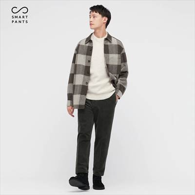 ユニクロのスマートアンクルパンツ2wayストレッチ コーデュロイ は秋冬コーデにぴったり ろんぶり