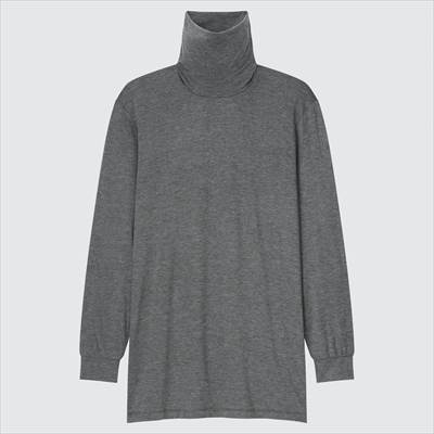 ユニクロの2021年秋冬・新作モデルのヒートテックタートルネックTシャツ（9分袖）