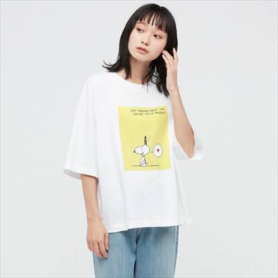 2022年新作ユニクロのピーナッツ・サンデー・スペシャルズ UT グラフィックTシャツ(半袖・オーバーサイズフィット)