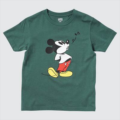 ユニクロの2022年新作ミッキーマウスツUTのキッズTシャツ