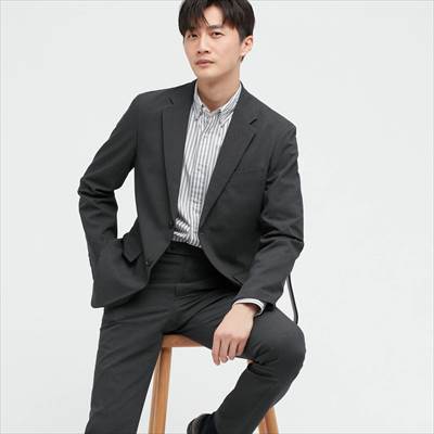 【3着セット】UNIQLO／ユニクロ／感動ジャケット／ウールライク／SMALL