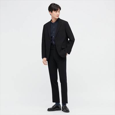 ユニクロの2022年春夏モデルの新作・感動ジャケット2WAYストレッチ(ウールライク・袖丈着丈標準)