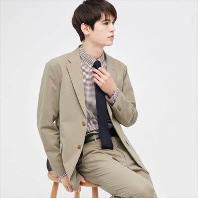 22新作 ユニクロの感動ジャケット コットンライク オンとオフ両方で着回せる ろんぶり