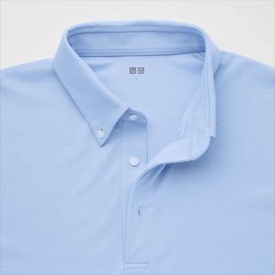 ユニクロの2022年春夏モデルの新作・エアリズムカノコポロシャツ（ボタンダウンカラー・半袖）