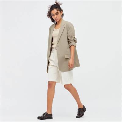 ユニクロの2022年春夏モデルの新作・感動ジャケット2WAYストレッチ(コットンライク・袖丈着丈標準)セットアップ可能
