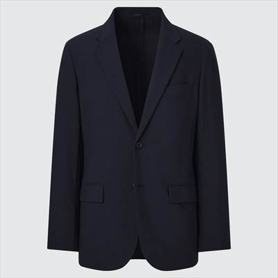 ユニクロの2022年春夏モデルの新作・感動ジャケット2WAYストレッチ(ウールライク・袖丈着丈標準)