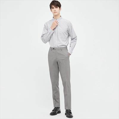 ユニクロの2022年春夏モデルの新作・感動パンツ2WAYストレッチ(チドリ・丈85cm)