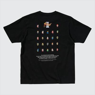 2022年新作・ユニクロのファイナルファンタジー35周年 UT グラフィックTシャツ ファイナルファンタジーIII (半袖・レギュラーフィット)