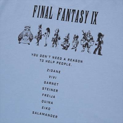 2022年新作・ユニクロのファイナルファンタジー35周年 UT グラフィックTシャツ ファイナルファンタジーIX (半袖・レギュラーフィット)