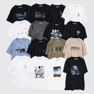 2022年新作・ユニクロのファイナルファンタジー35周年 UT グラフィックTシャツ コンプリートセット(半袖・レギュラーフィット)