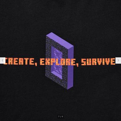 2022年ユニクロ新作・マインクラフト UT グラフィックTシャツ(半袖・レギュラーフィット)