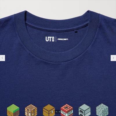 2022年ユニクロ新作・マインクラフト UT グラフィックTシャツ（半袖・レギュラーフィット）