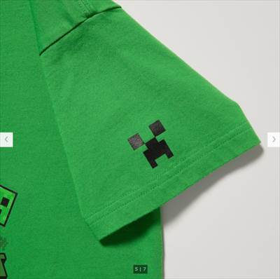 2022年ユニクロ新作・KIDS マインクラフト UT グラフィックTシャツ(半袖)