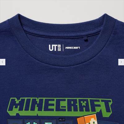 2022年ユニクロ新作・KIDS マインクラフト UT グラフィックTシャツ(半袖)
