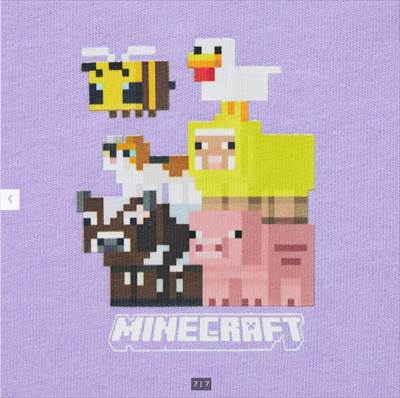 2022年ユニクロ新作・KIDS マインクラフト UT グラフィックTシャツ(半袖)