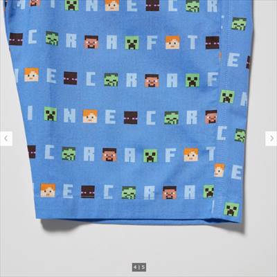 2022年ユニクロ新作・KIDS マインクラフト ステテコ