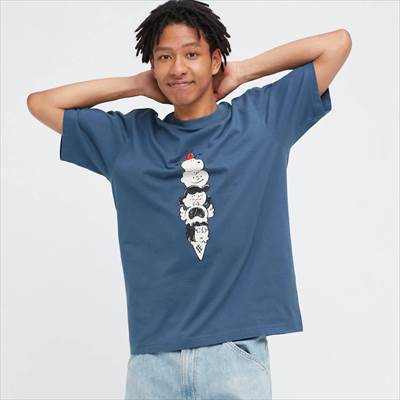 ユニクロの2022年新作スヌーピーコラボUT・UTGP2022 × ピーナッツ UT グラフィックTシャツ(半袖・レギュラーフィット)