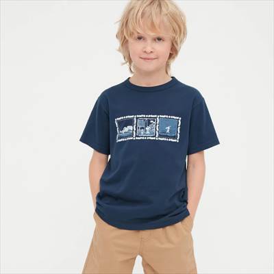 2022年新作ユニクロのKIDS ピーナッツ × レインスプーナー UT グラフィックTシャツ(半袖)
