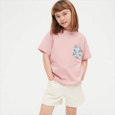 2022年新作ユニクロのKIDS ピーナッツ × レインスプーナー UT グラフィックTシャツ(半袖)
