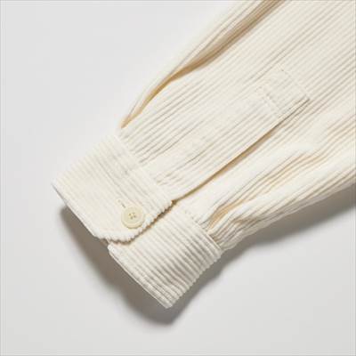 ユニクロの2022年秋冬新作・コーデュロイワークシャツ（長袖）