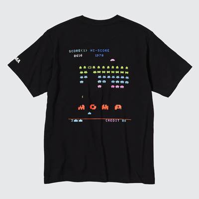 2023年新作ユニクロ×ビデオゲームコレクション from MoMA UT グラフィックTシャツ インベーダー（半袖・レギュラーフィット）