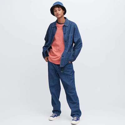 ユニクロの男女兼用2023年春夏新作モデルのUVカットデニムメトロハット
