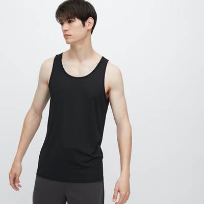 ユニクロのメンズ2023年春夏新作・エアリズムデオドラントメッシュタンクトップ