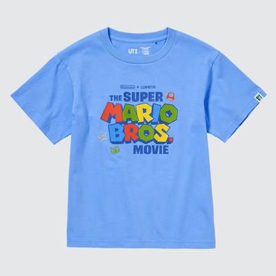 2023年新作ユニクロ×KIDS ザ・スーパーマリオブラザーズ・ムービー UT グラフィックTシャツ （半袖）