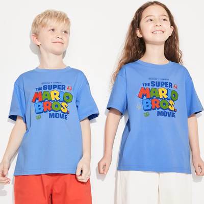 2023年新作ユニクロ×KIDS ザ・スーパーマリオブラザーズ・ムービー UT グラフィックTシャツ （半袖）