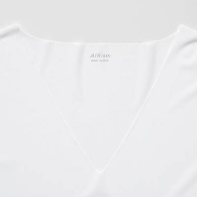 ユニクロのメンズ2023年春夏新作・エアリズムデオドラントメッシュVネックTシャツ（半袖）