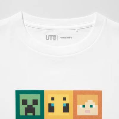2023年新作ユニクロ×KIDS マインクラフト UT グラフィックTシャツ(半袖)