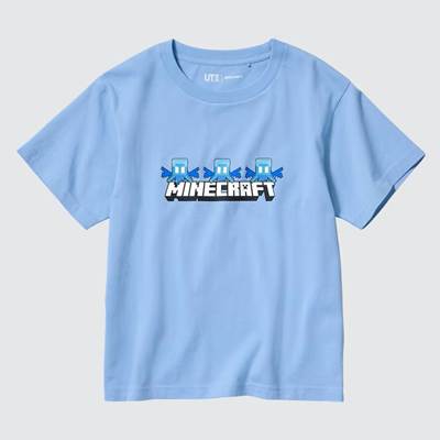 2023年新作ユニクロ×KIDS マインクラフト UT グラフィックTシャツ(半袖)