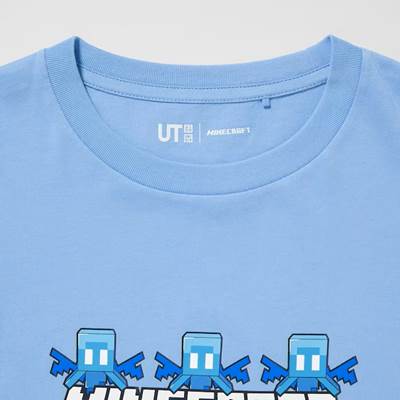 2023年新作ユニクロ×KIDS マインクラフト UT グラフィックTシャツ(半袖)