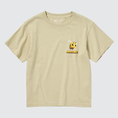 2023年新作ユニクロ×KIDS マインクラフト UT グラフィックTシャツ(半袖)