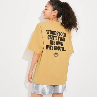 2023年新作ユニクロ×レトロ ピーナッツ UT グラフィックTシャツ(半袖・オーバーサイズフィット)