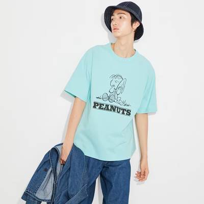 2023年新作ユニクロ×レトロ ピーナッツ UT グラフィックTシャツ(半袖・オーバーサイズフィット)